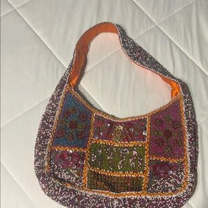 Colorful Beaded Women's Bag
